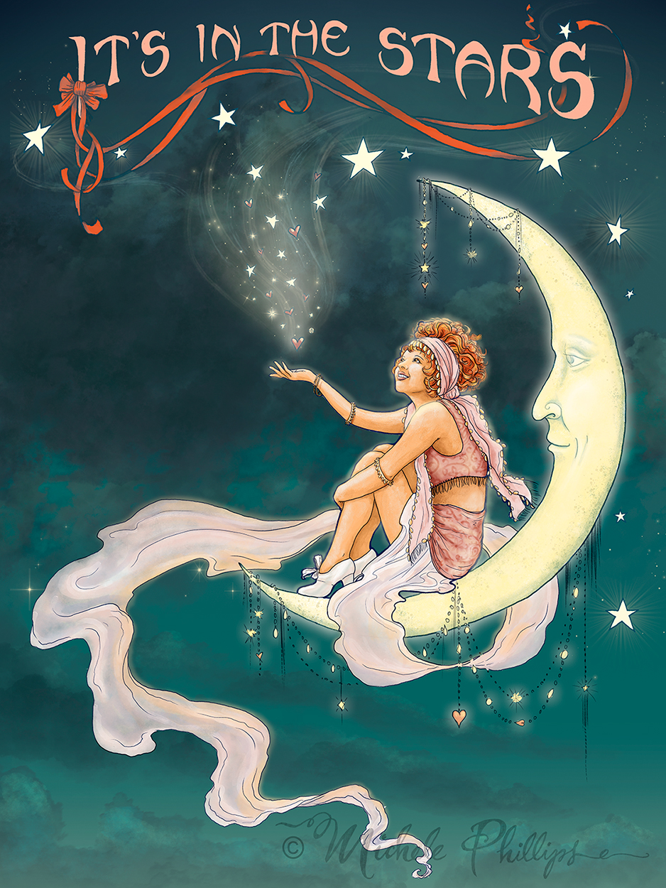 Gypsy Moon Illustration by Michele Phillips