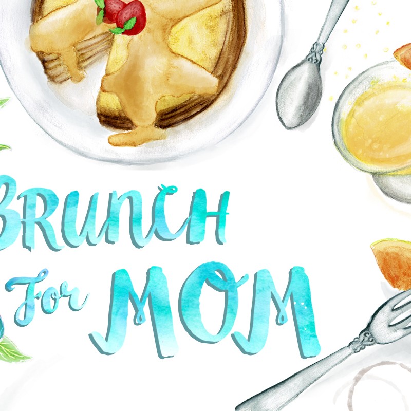 Brunch Icons Watercolor