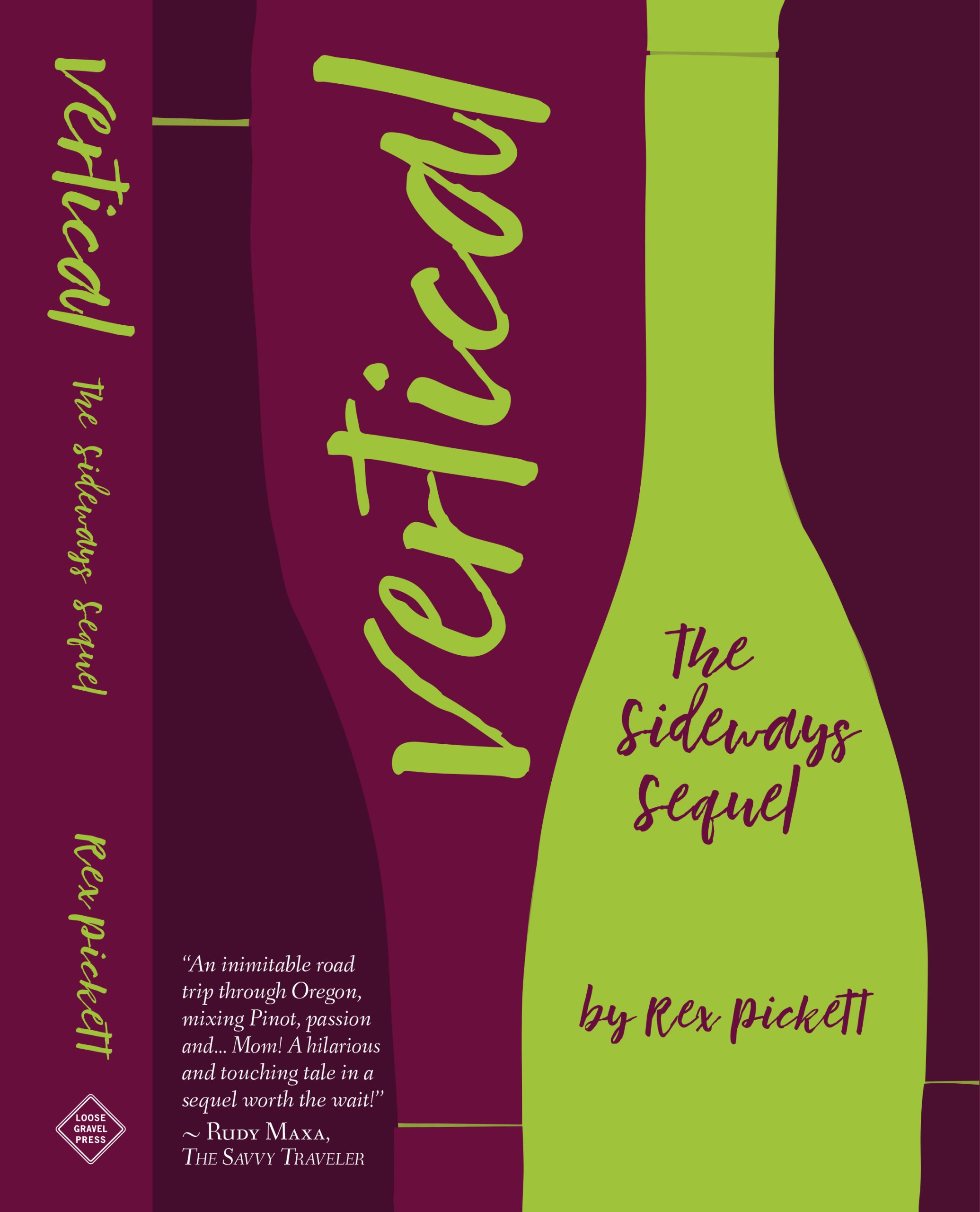 Vertical: The Sequel to Sideways – Book cover art, design, jacket layout